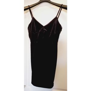 SOLD H&M Velvet Little Black Dress